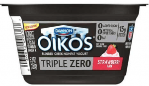 oikos triple zero yogurt